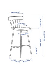 NORRÅKER / NORRARYD Bar table and 2 bar stools