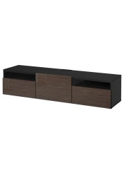 BESTÅ TV bench with drawers and door
