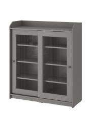 HAUGA Glass-door cabinet