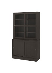 HAVSTA Storage comb w sliding glass doors