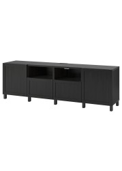 BESTÅ TV bench with doors and drawers