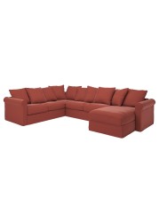 GRÖNLID Cvr crnr sofa, 5-seat w chaise lng