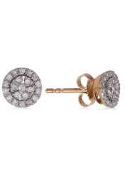 18k NAPOLI DIAMOND EARRING 0.25 CTS-White Gold