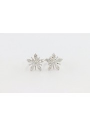 18k ILLUSION DIAMOND EARRING 0.22 CTS-White Gold