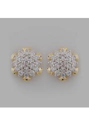 18k NAKSHATRA DIAMOND EARRING 0.36 CTS-White Gold