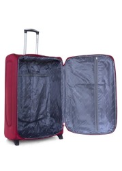 Senator Brand Softside Small Check-in Size 60 Centimeter (24 Inch) 2 Wheel EVA Luggage Trolley in Burgundy Color KH108-24_BGN