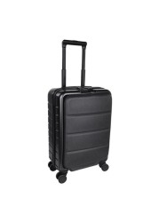 CASHEL - Boarding Trolley Case |20 Inch Luggage Suitcase Carry On, Hard side Spinner Luggage with Laptop pocket Compartment - Dark Grey