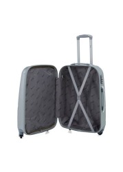 Senator Brand Hardside 3 Piece Set of 4 Wheel Spinner Luggage Trolley in Silver Color KH134-3_SIL