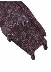 Regency Leopard Purple Premium Style 4-wheel Cabin Trolley 18inch - RLT 001