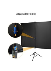 Generic 100-Inches Portable Projector Movies 16:9 Screen With Tripod Stand