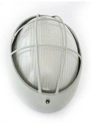 Al Salhiya Lighting - Indoor And Outdoor Bulkhead Light Grey/White 32x11centimeter