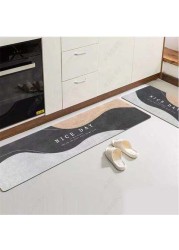 Kitchen Mats Kitchen Rugs Bedroom Carpets Set Absorbent Thick Non-slip Washable, Area Rugs for Kitchen Floor Indoor Outdoor Entry(40x 60cm and 40x120cm)- 2PCS