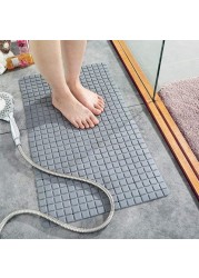 Non Slip Shower Mat Grey 78 x 35 cm