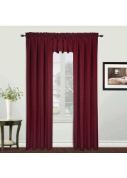 United Curtain Metro Woven Window Curtain Panel, 54 By 72-Inch, Burgundy