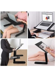 DEO KING Metal Adjustable Laptop Table With Mouse Board