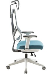 Aero Chair Ergonomic Design, Premium Office & Computer Chair with Multi-adjustable features by Navodesk (MARINE BLUE)