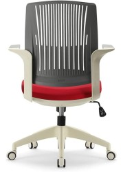 BASIC Chair, Ergonomic Desk Chair, Office & Computer Chair for Home & Office by Navodesk (RED)