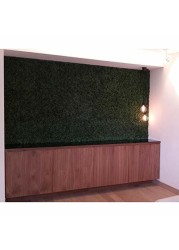 Greensmart D cor Artificial Boxwood Ficus 20 x 20 Greenery Mats, Set of 4