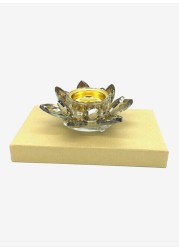 Generic Flower Shaped Incense Burner Gold 8x8x4cm