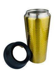 Thermal Cup Stainless Steel, Vacuum Insulated Travel Tumbler, Durable Insulated Coffee Mug, Thermal Cup with Double Partition SEALING Ring - 360ml (GOLD)