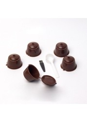 5-Piece Capsule Set For Dolce Gusto Series Coffee Machine brown