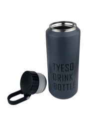 Tumbler - Stainless Steel Vacuum Insulated Travel Tumbler with Double Partition SEALING Ring - 500ml (GREY)