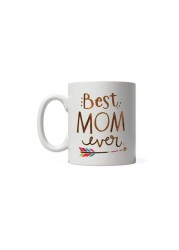 Giftmate Best Mom Ever Printed Ceramic Tea and Coffee Mug 320ml