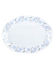 Delcasa Ergonomic Design Quarter Plate White/Blue/Black 190millimeter