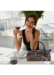 Primeware Wine Clutch Bag (Thermal Insulated) Trendy Women&#39;s Carry Tote | Holds Red &amp; White 750mL Bottles | Trendy Fashion | Incl. Portable Waiter-Style Corkscrew
