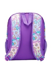 Hello Kitty Printed Backpack, School Bag, Purple