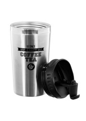 Stainless Steel Double Wall Travel Mug - Black