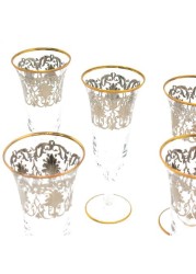 San Marco 6pcs Cleaoptra Water Glass- Made In Italy