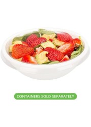 Restaurantware Cold Salad Bowl Lids - Clear Plastic - Fit&#39;S 17.6 Ounce Salad Bowls - 200Ct Box