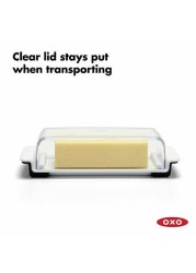 OXO Good Grips Butter Dish, White/Clear