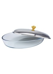 SPRINGS 3LITRE OVAL SHAPED FOOD WARMER - GOLD &amp; SILVER KC300G