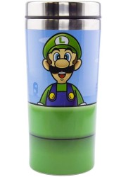 Paladone Super Mario Warp Pipe Travel Mug, 450 Ml Stainless Steel, Officially Licensed Nintendo Merchandise