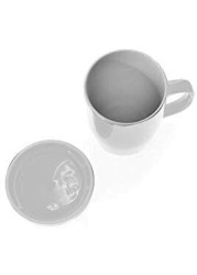 Generic 380ml Ceramic Mug With Cover Specially Designed For Tea Bags (White)