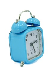 Generic - Tabletop Analog Alarm Clock Circle Shape Blue