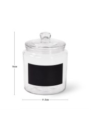 Fissman Food Storage Jar, Spices, Oats, Sugar Jar 800 ml (Glass)