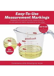 Good Cook Clear Measuring Cup with Measurements, 2-Cup