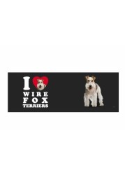 Tree Free Greetings XM29142 I Heart Wire Fox Terriers Artful Jumbo Mug, 20-Ounce