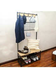 Yatai 3 In 1 Wooden Coat Rack Shoes Stand