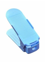 Generic Double Layer Shoe Rack Blue