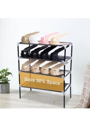 lavish  8 pcs DurableThickened shoe rack Adjustable Shoe Organizer Footwear Support Slot Space Saving Stand Shoes Storage Rack Shoebox Assorted