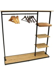 Yatai Metal Wood Clothes Garment Rack