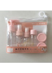 Sanbo-5-Piece Empty Spray Bottle Set Clear/Pink