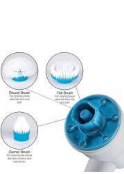 Hurricane 5-Piece Spin Scrubber Blue/White/Silver