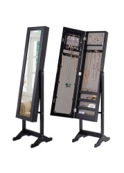 Comfy - Stylish Full Length Jewellery Cabinet with Mirror - Black