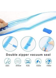 Doreen 6pcs Vacuum Storage Bag 60x80 Reusable Space Saver Bag with Pump for Bedding Pillow Clothes