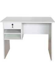 Mahmayi MP1-9045 Solama Office Desk with Paper Rack - Premium White